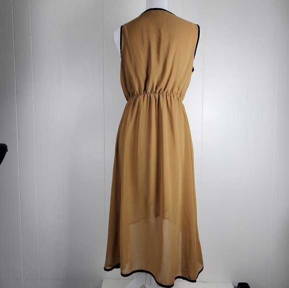 Ya Los Angeles silk blend uneven sleeveless dress size large - Picture 10 of 13